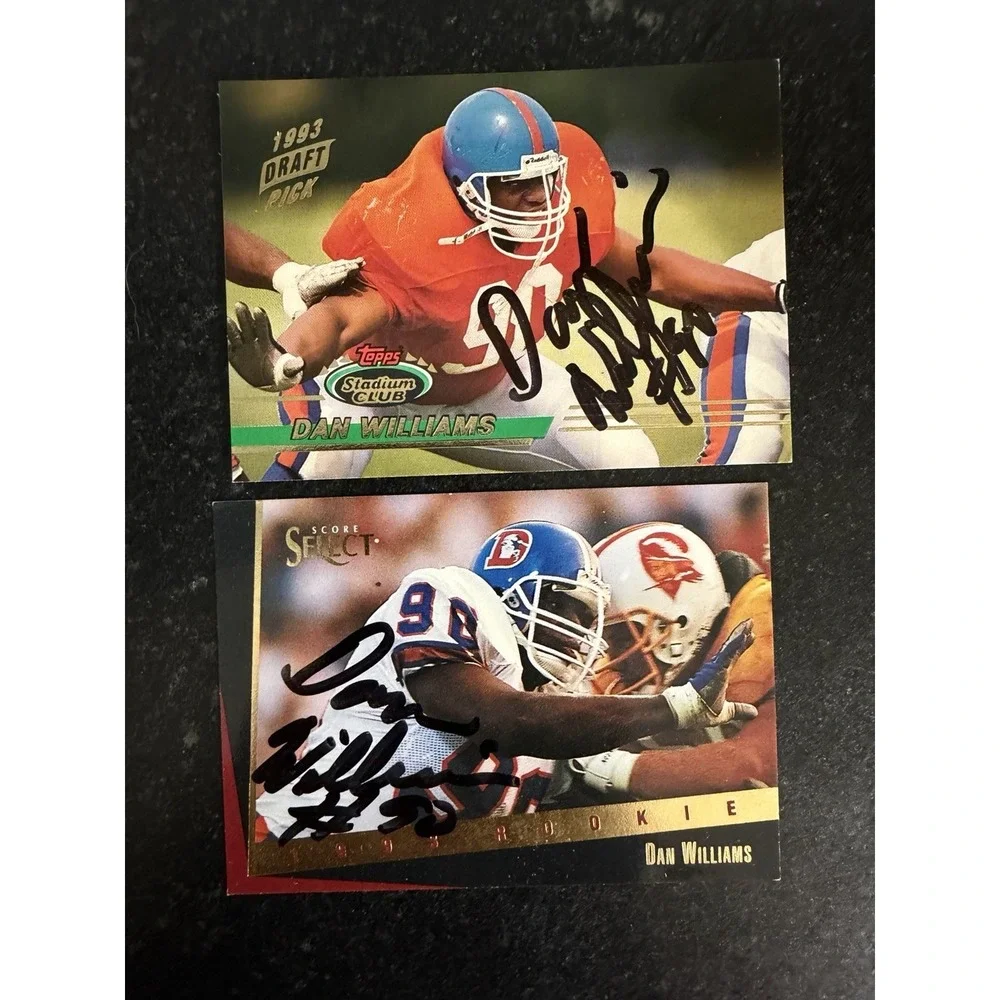 Dan Williams Auto Lot‎ (24) Denver Broncos Signed Cards 1993 Rookie Era